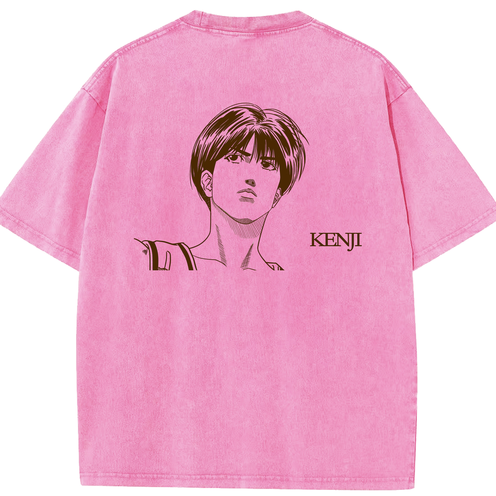 SLAM DUNK／スラムダンク 綿100% ヴィンテージ風 半袖Tシャツ（背面プリント）